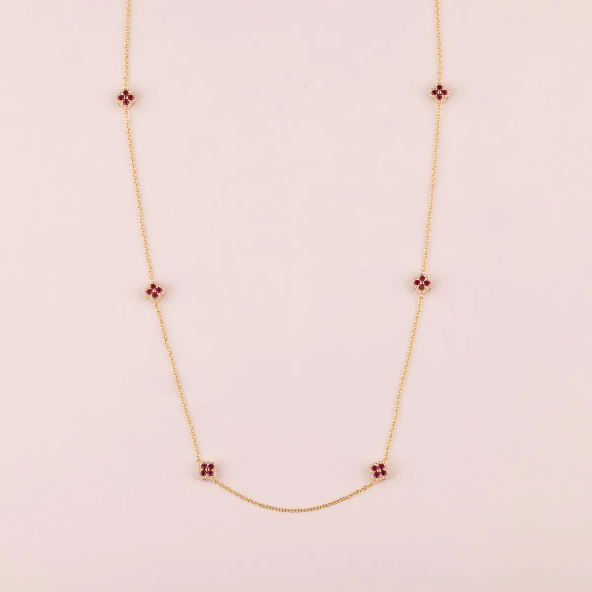 Ultima Edizione Mini Flowers collier chaine 90 cm fleurs