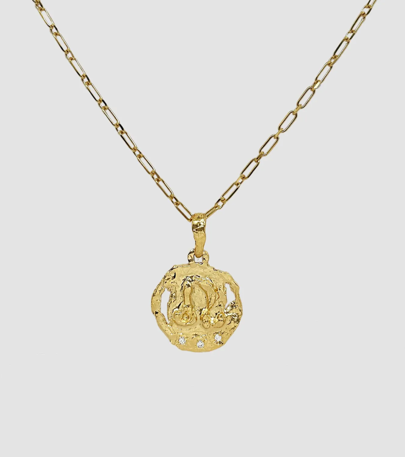 Elise Tsikis Astrologia collier Bélier zircons blancs