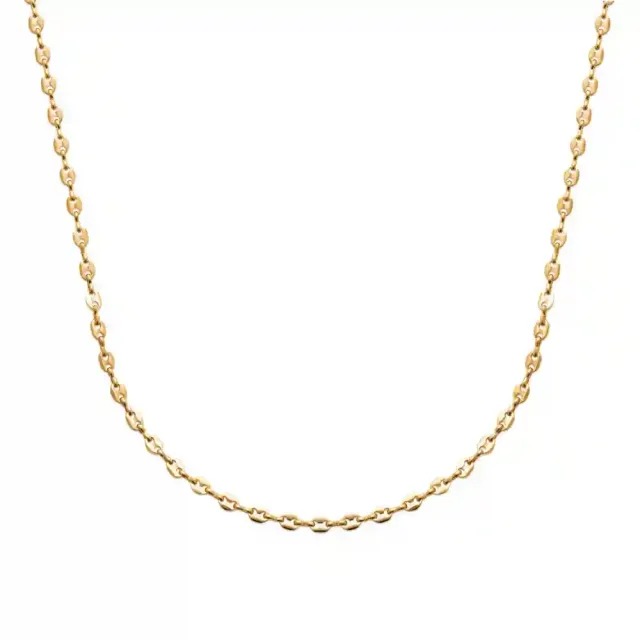 Oriana France collier grain de café plaqué or maille