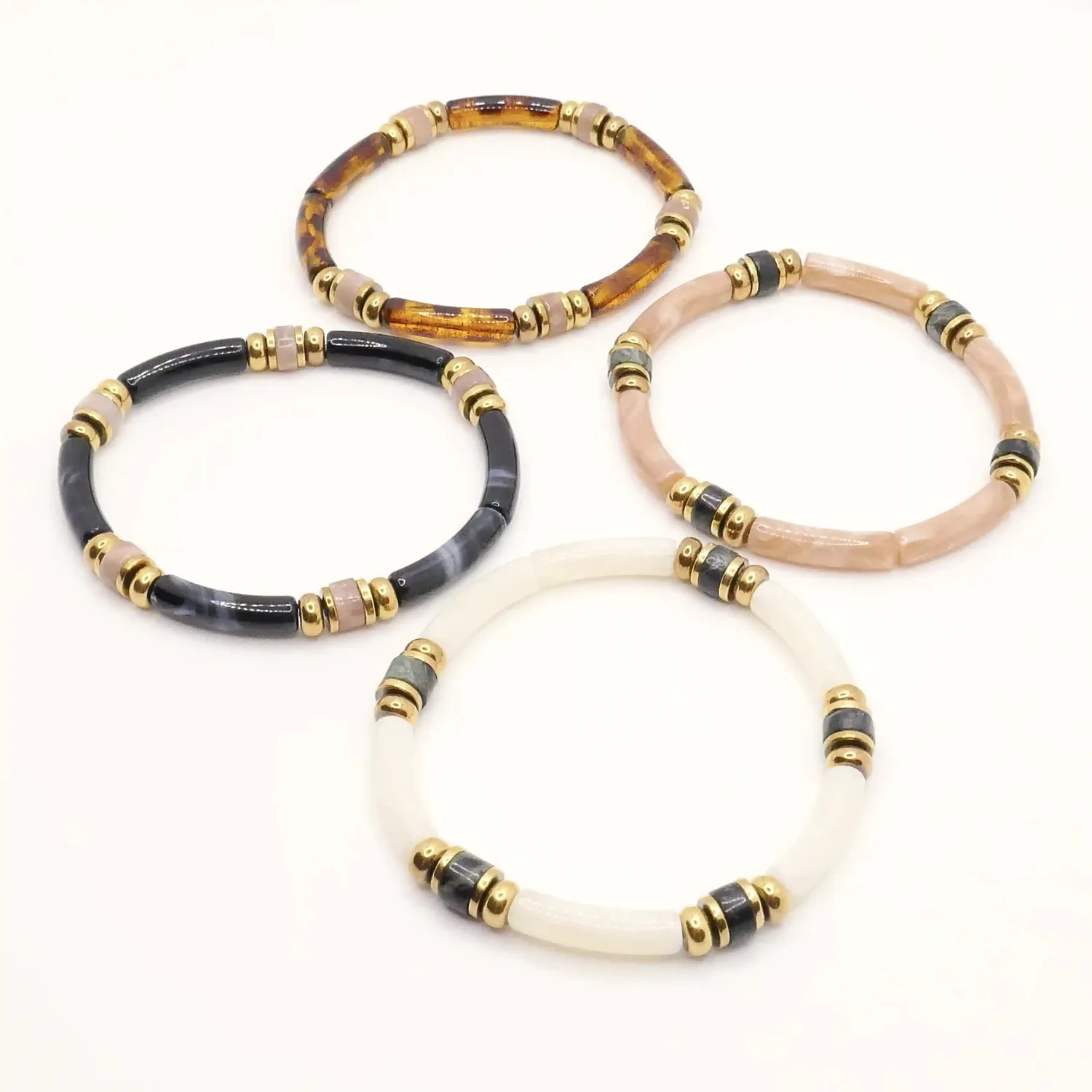 Cloralys Carmen hiver bracelet jonc élastique hématite