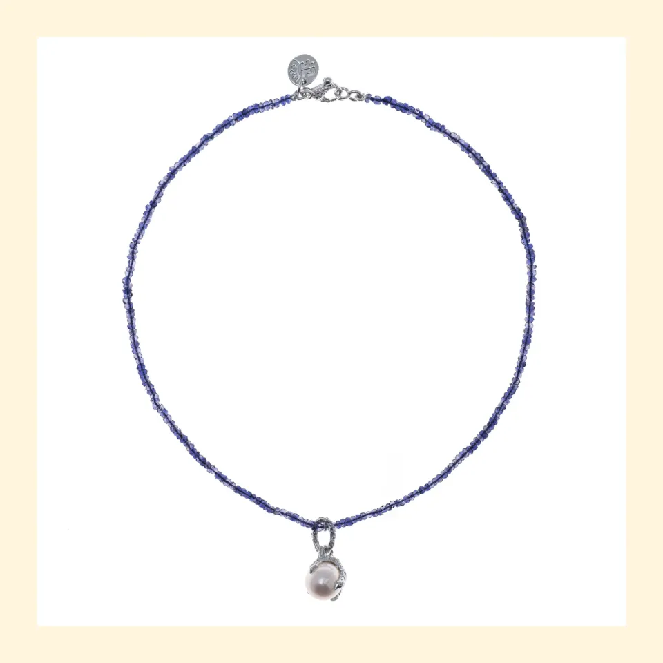 Lorella Tamberi Canal Artemis Talon collier perle iolite
