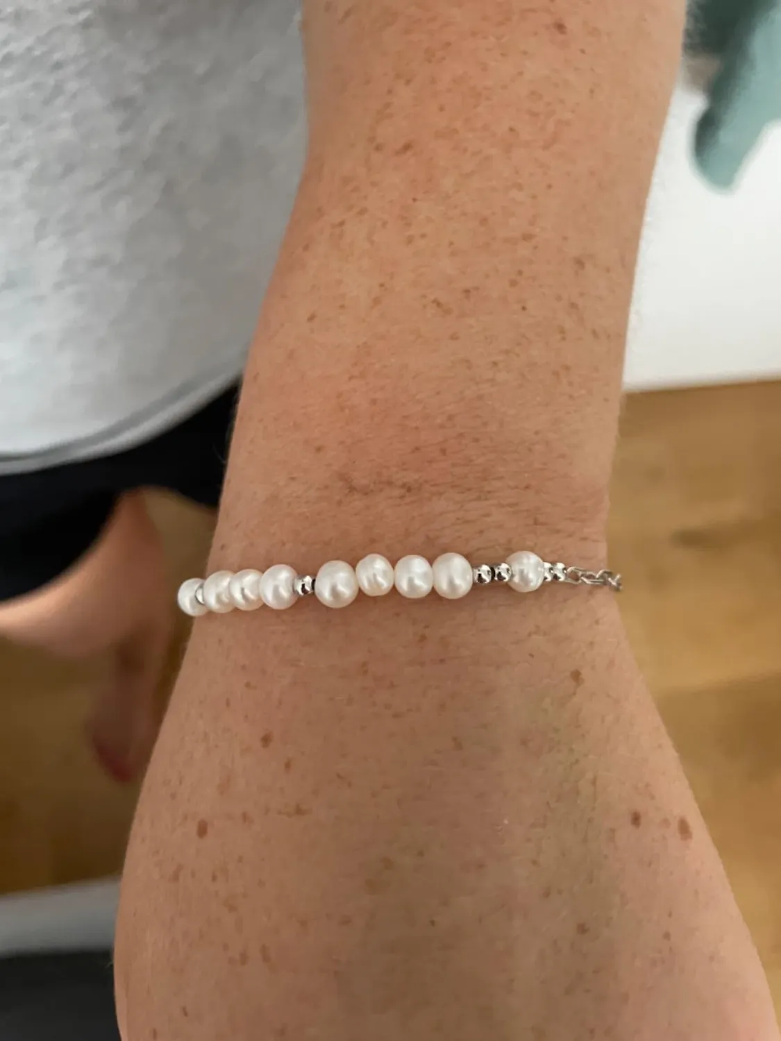 s.Oliver 2034891 bracelet argent 925 perle 17+3 cm