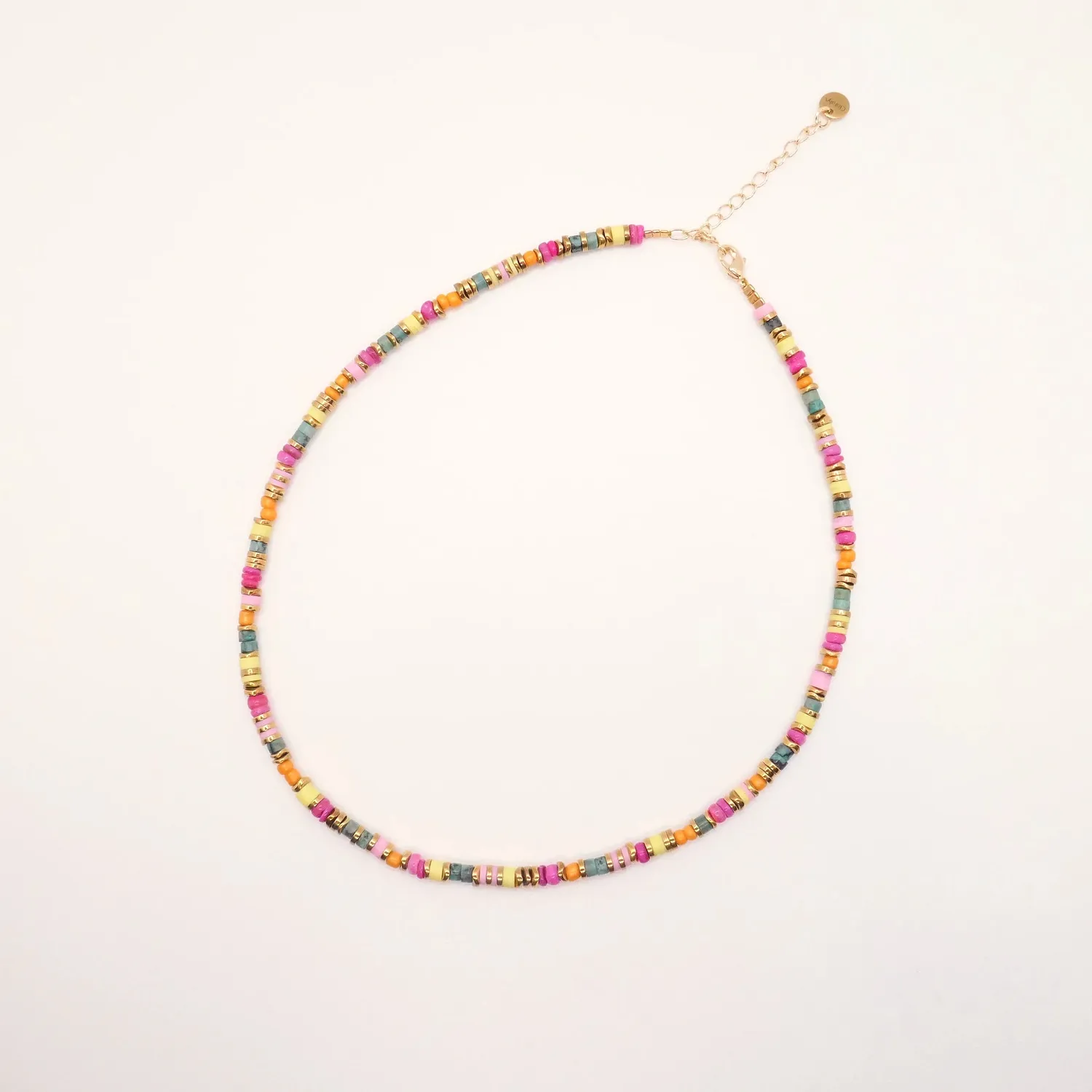 Cloralys Indy collier heishi multicolore 37 cm