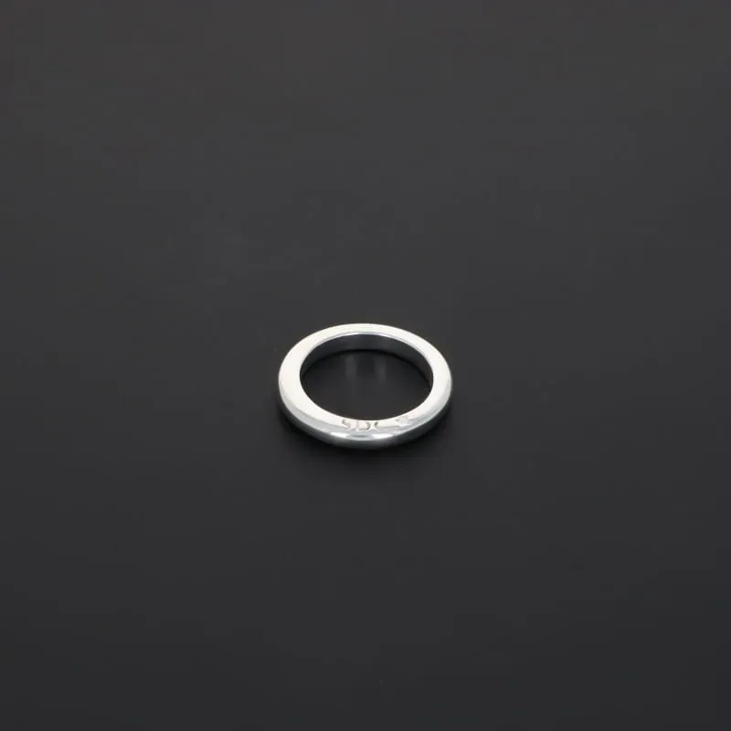 Secret de Cuir N°909 bague plaqué argent simple