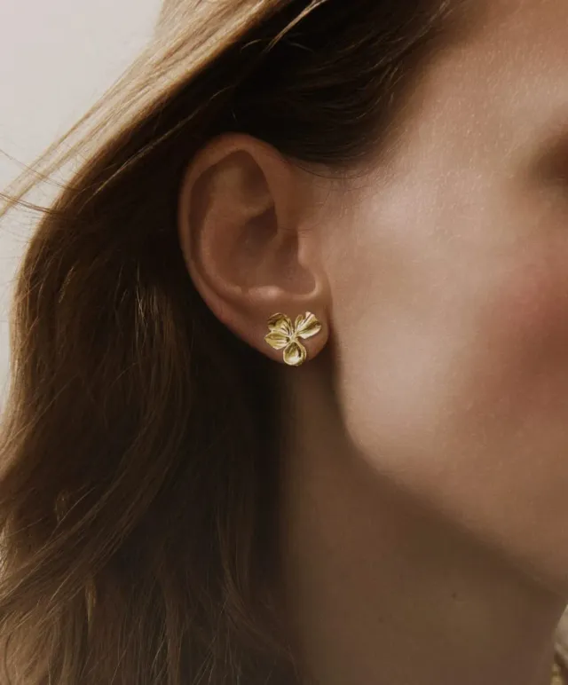 Elise Tsikis Nemesis Small boucles d'oreilles or jaune
