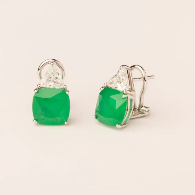 ULTIMA EDIZIONE Triangolo boucles d'oreilles zircon