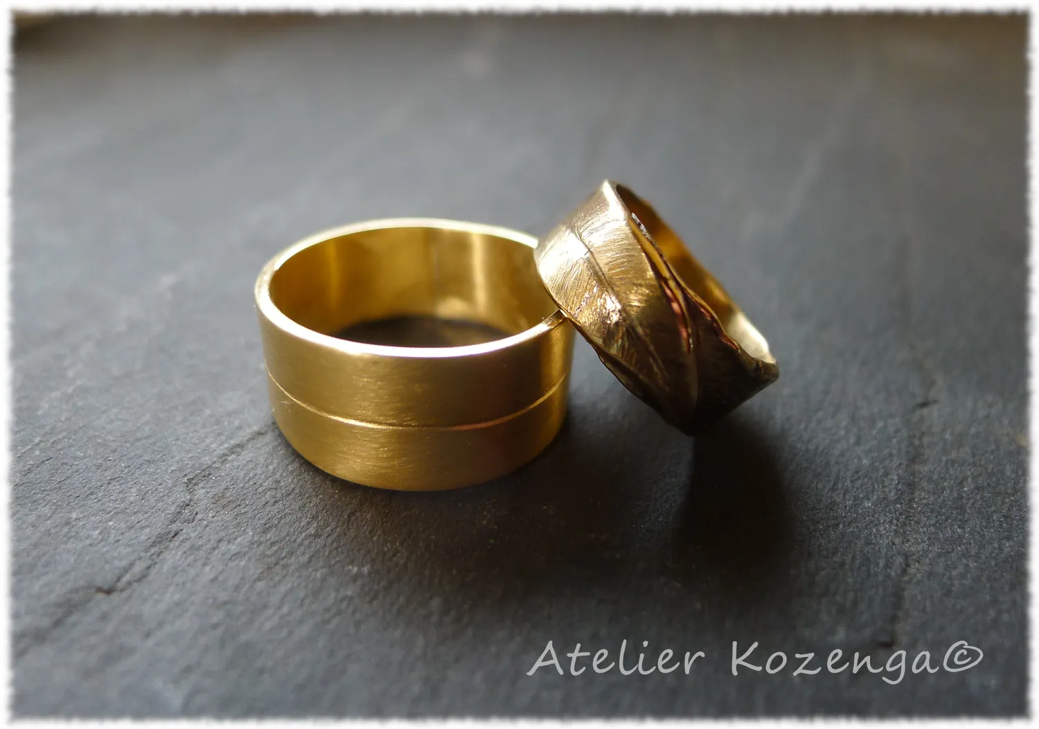 L'Atelier Kozenga Alliance Or bague or recyclé fait main