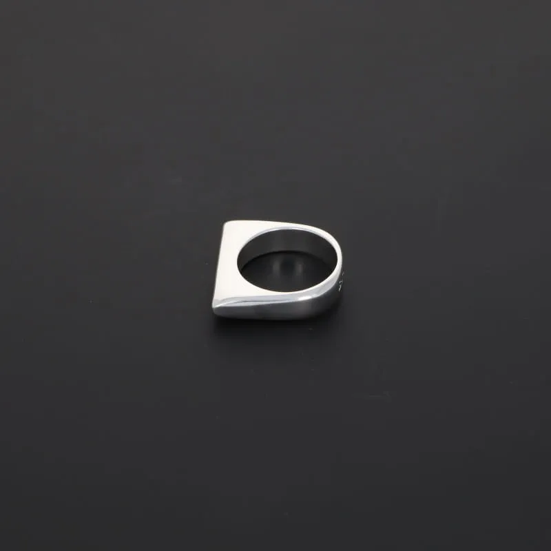 Secret de Cuir N°609 bague art déco plaqué argent