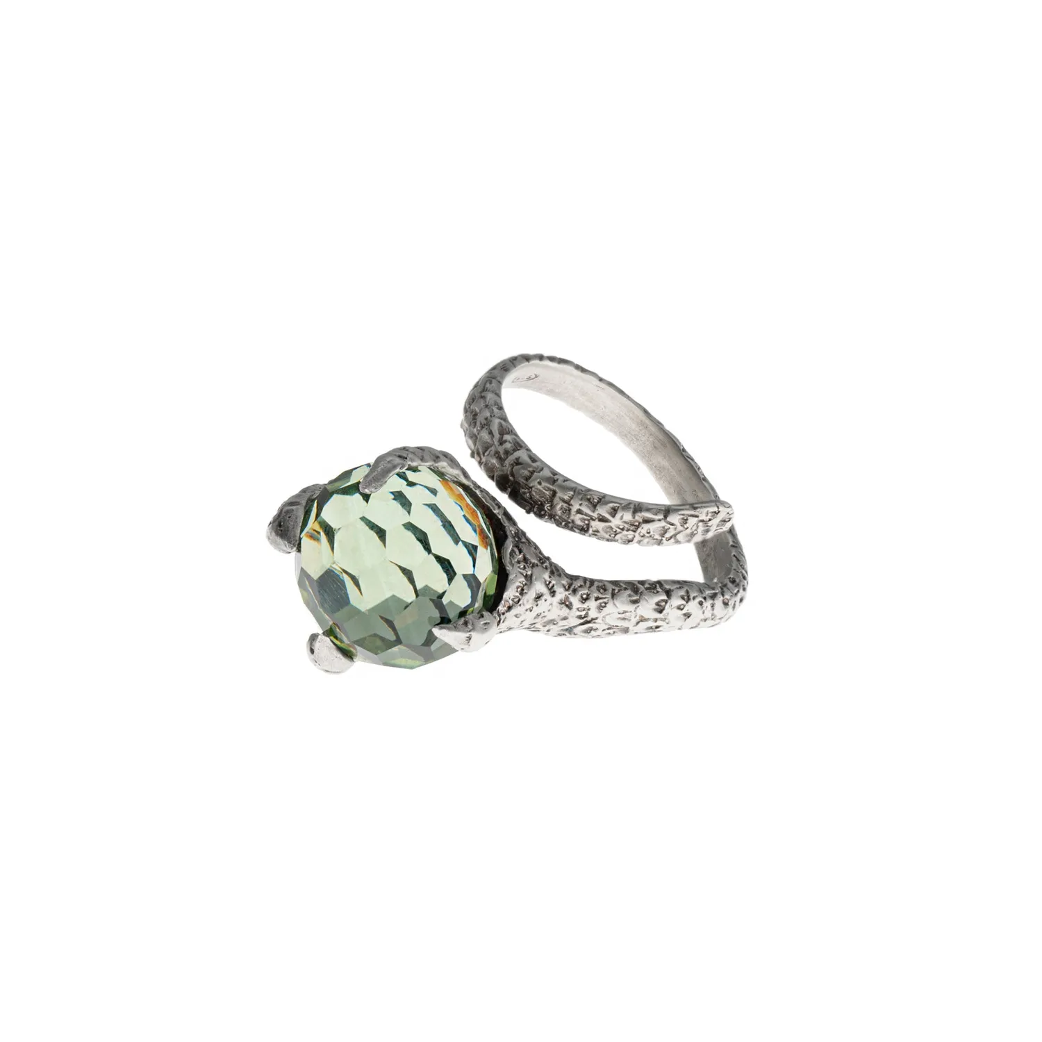 Lorella Tamberi Canal Artemis bague griffe prasiolite taille 12