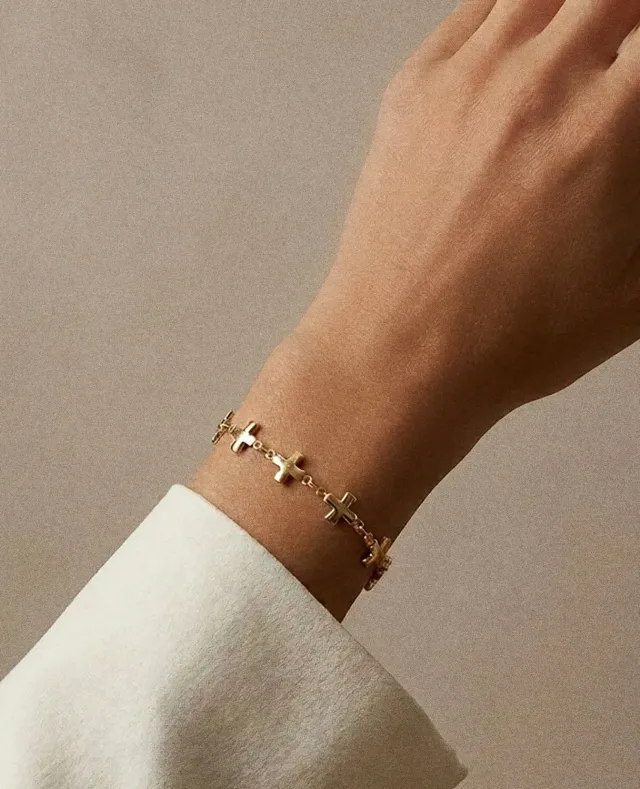 Elise Tsikis Kamia bracelet or jaune 15 cm