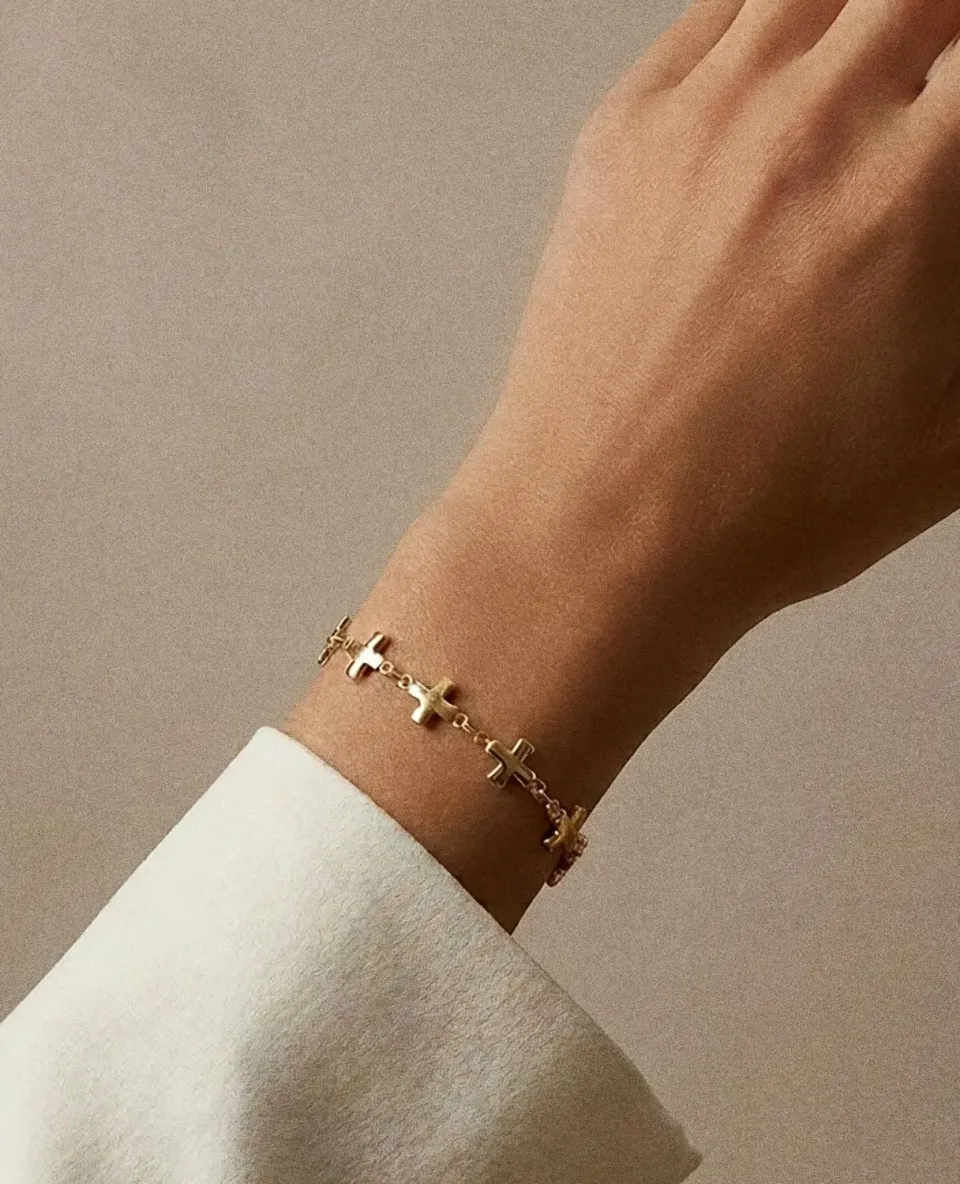 Elise Tsikis Kamia bracelet or jaune 15 cm