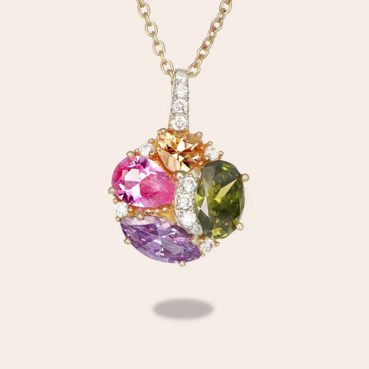 Ultima Edizione Multicolor pendentif multiforme coloré