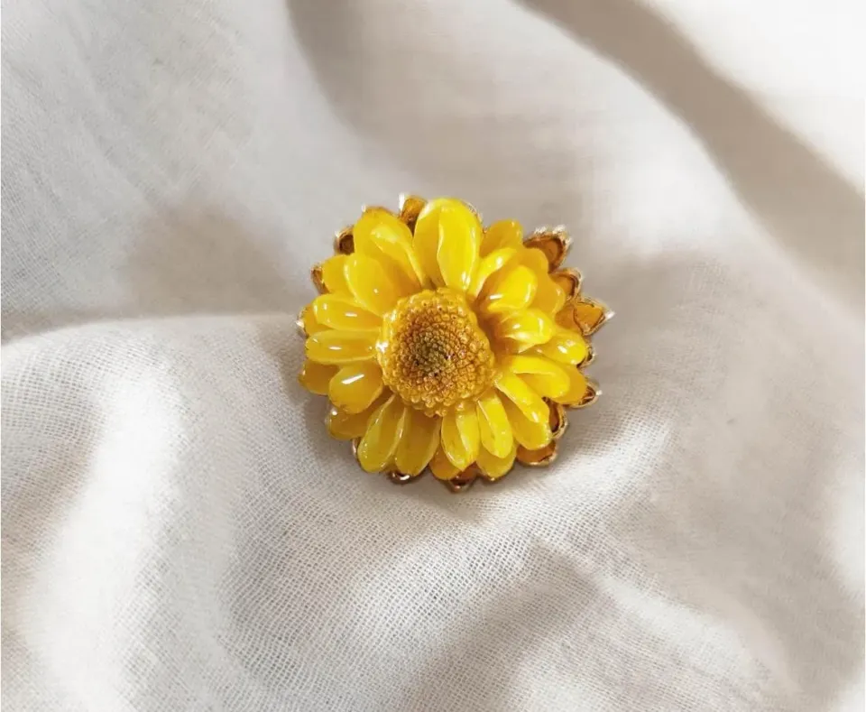 Elise Tsikis Siblas bague fleur ajustable