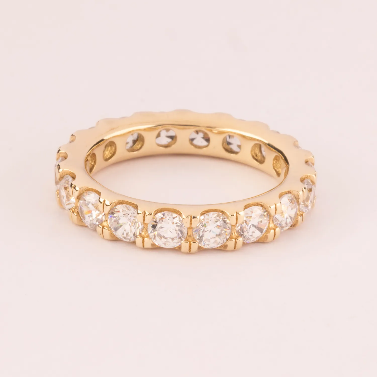 Ultima Edizione Fedina Zircons Blancs bague 4 mm