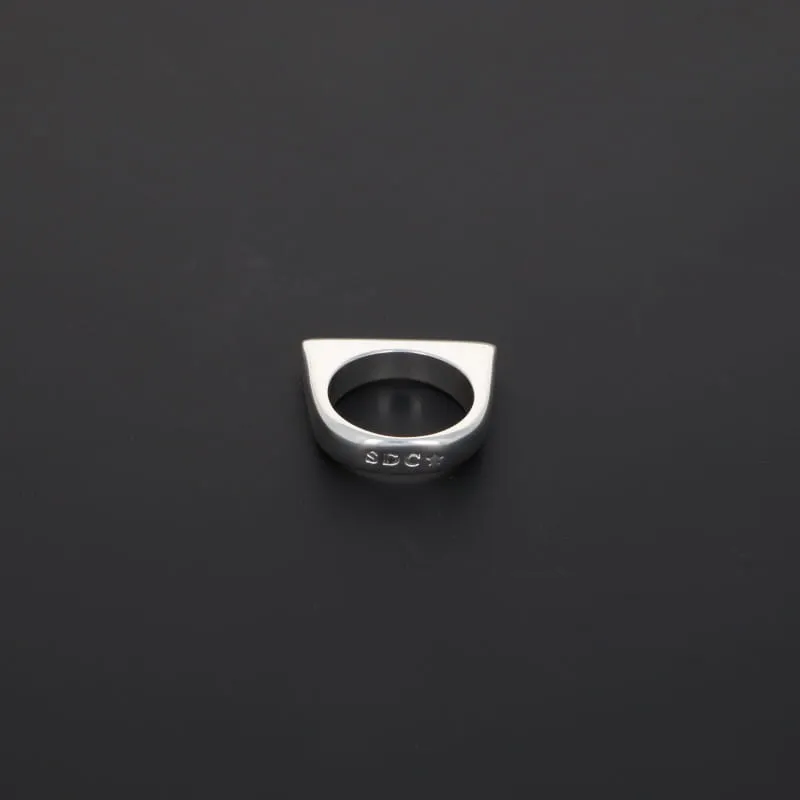 Secret de Cuir N°609 bague art déco plaqué argent