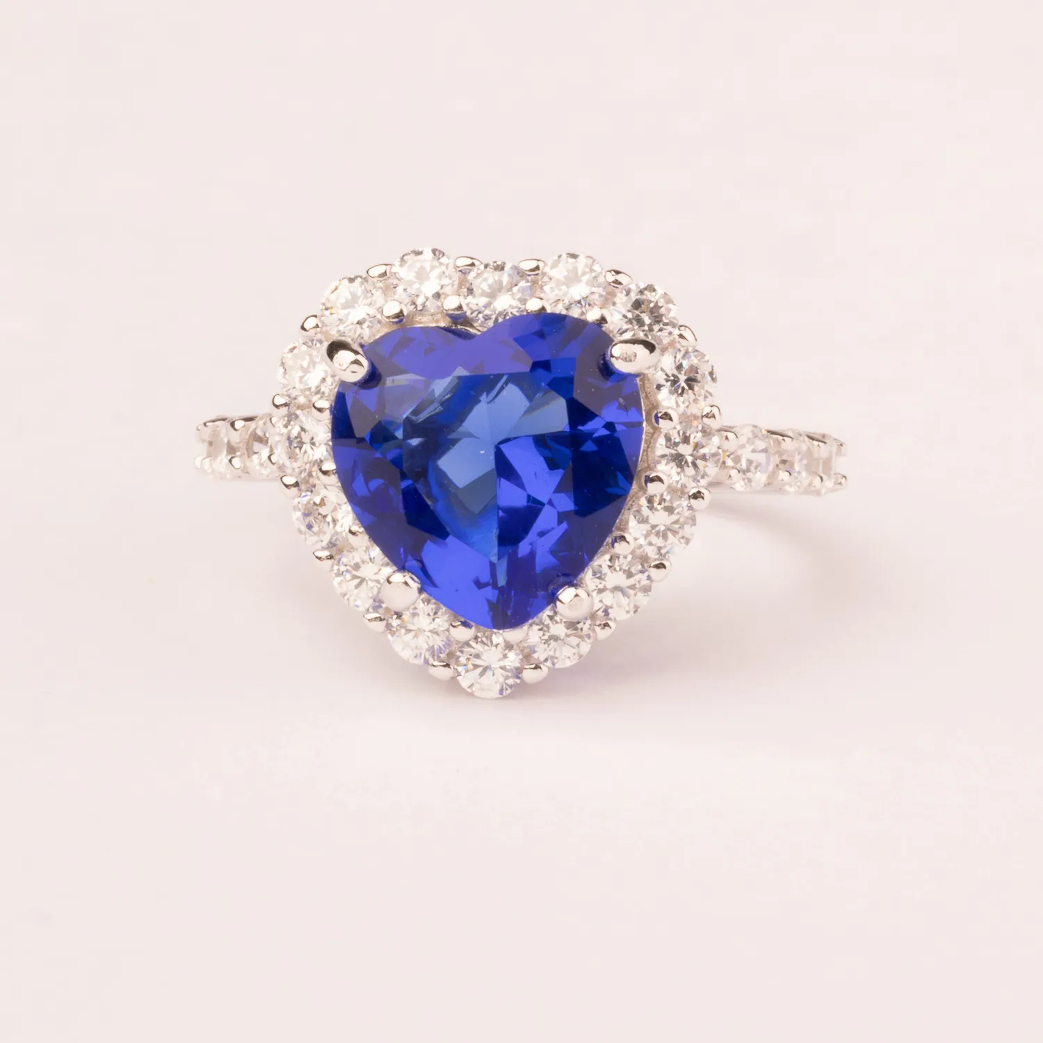 Ultima Edizione Coeur 10x10 mm bague zircon coloré