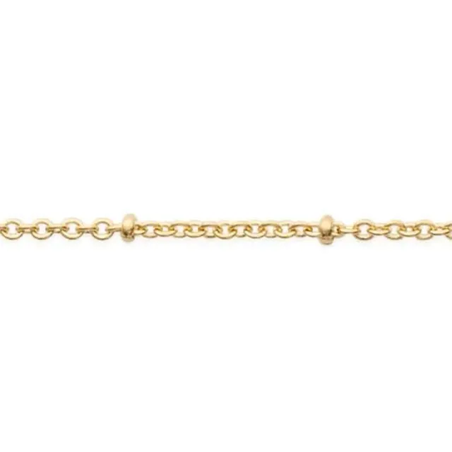 Oriana France bracelet fin perlé plaqué or 18 carats