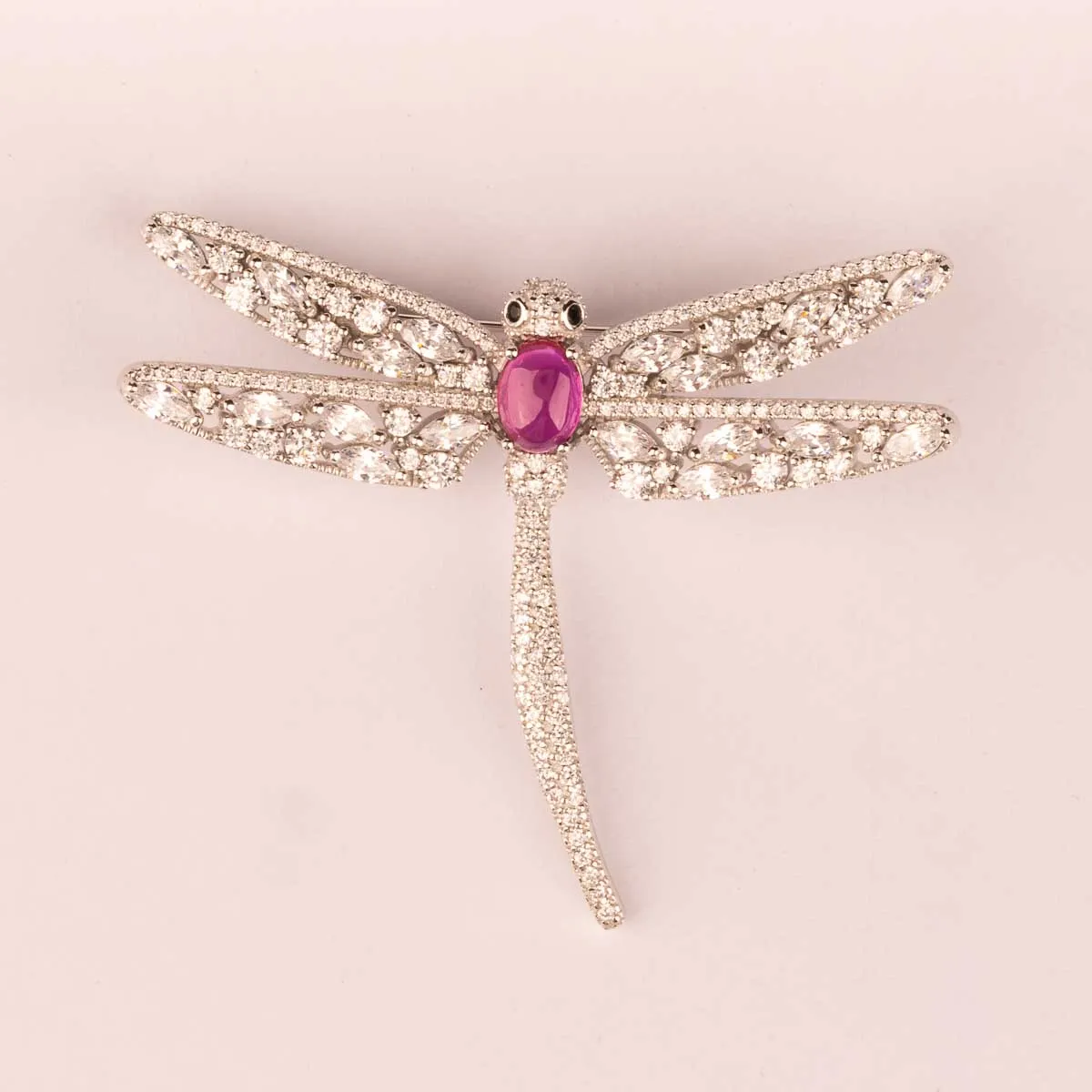 ULTIMA EDIZIONE Libellule ovale broche couleur