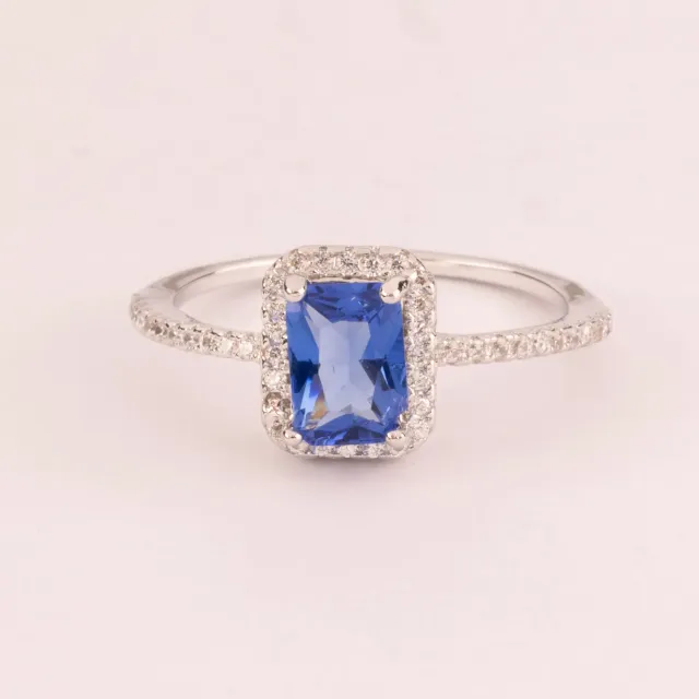 ULTIMA EDIZIONE pierre rectangulaire couleur bague 5x7