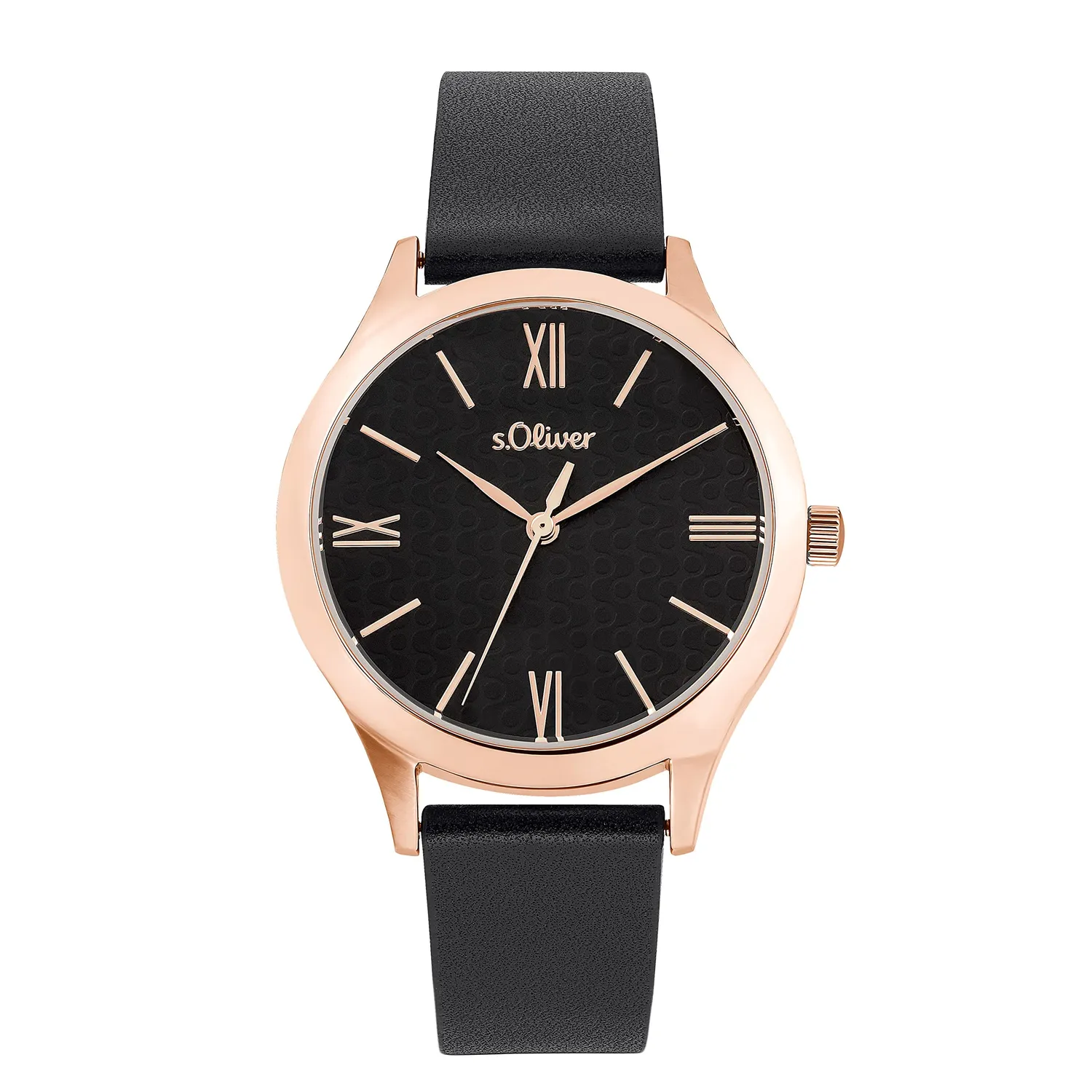 s.Oliver montre femme cuir marron clair quartz