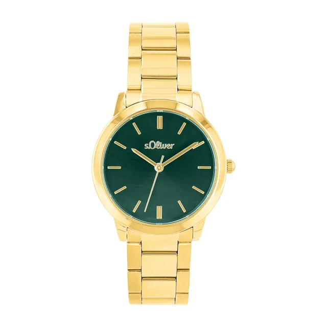 s.Oliver montre femme acier quartz doré Gold