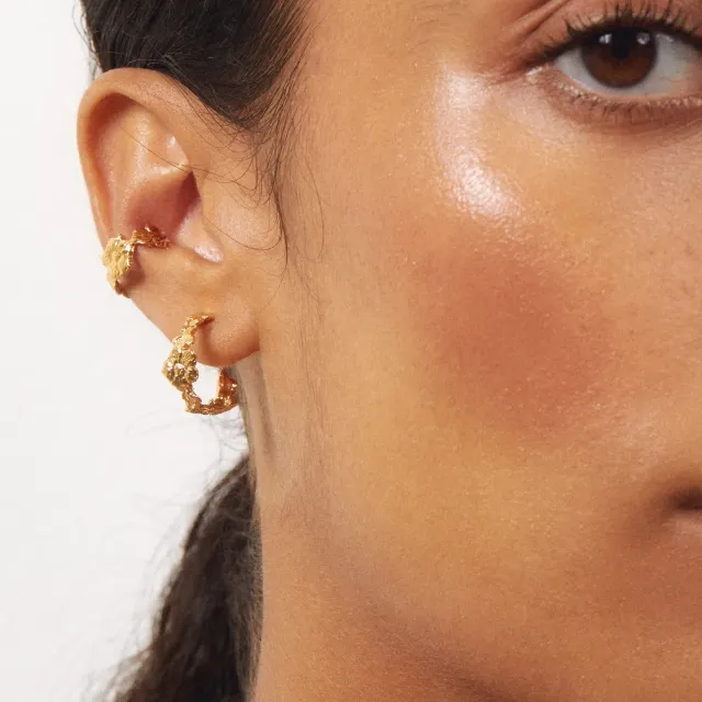 Elise Tsikis Psiani earcuff fleur doré ajustable