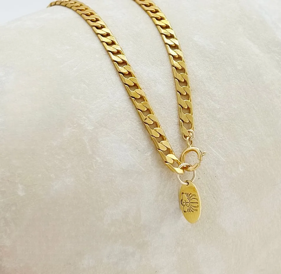 Elise Tsikis Topia collier œil grec gourmette 45 cm