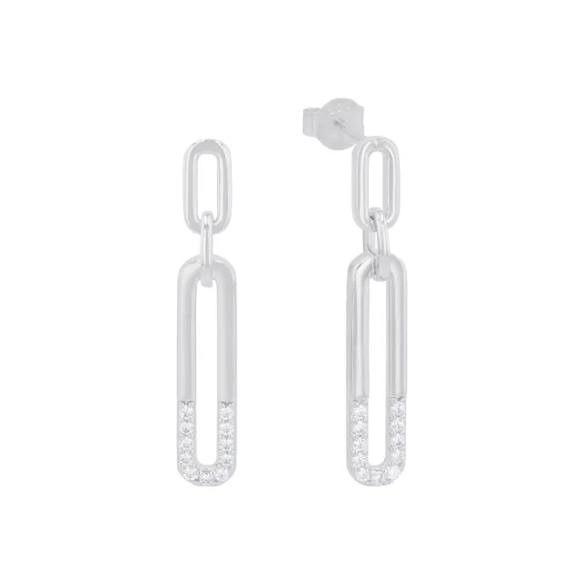 s.Oliver 2034856 boucles d'oreilles pendantes argent zircon