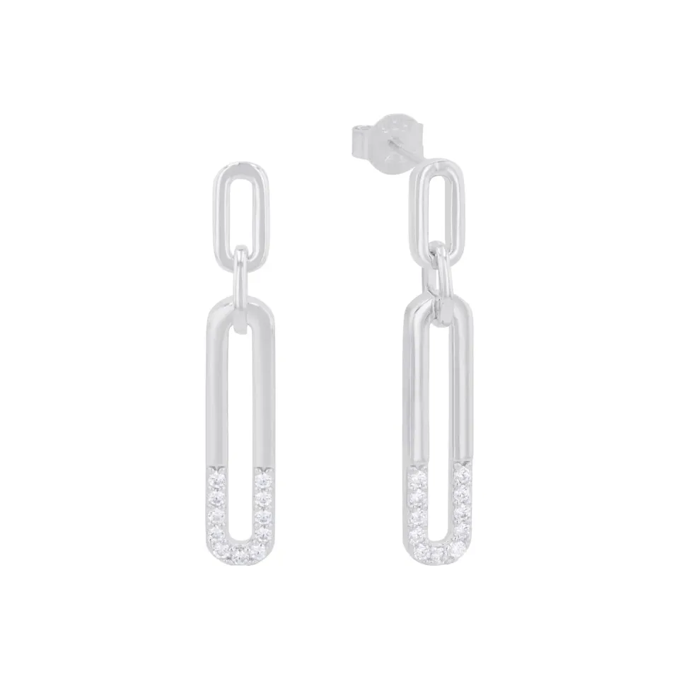 s.Oliver 2034856 boucles d'oreilles pendantes argent zircon
