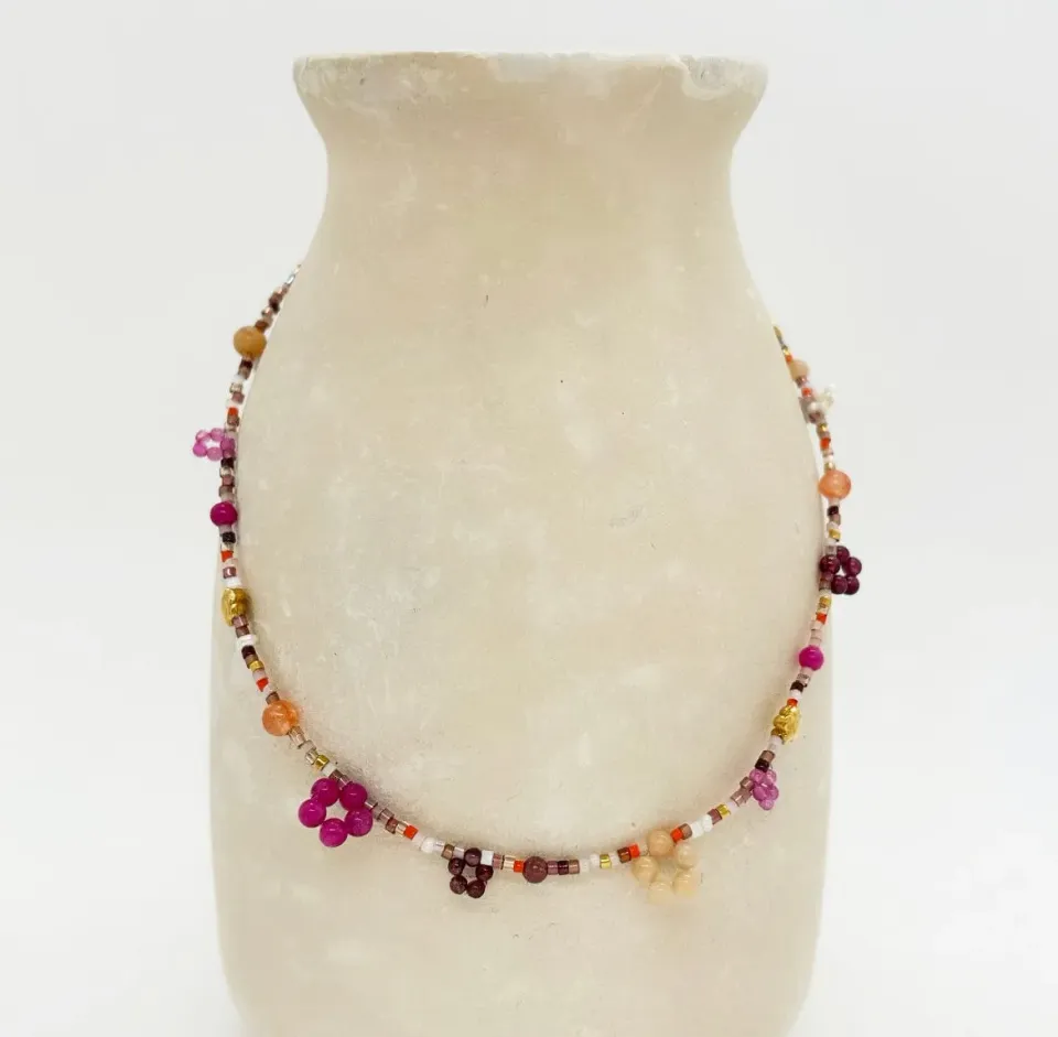 Elise Tsikis Magnolia collier enfant perles 32 cm