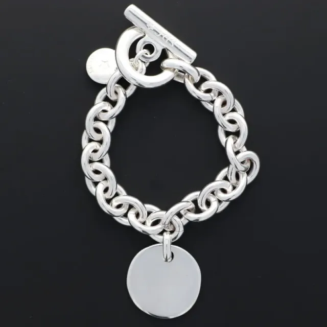 Secret de Cuir N°419 bracelet maille forçat pastille