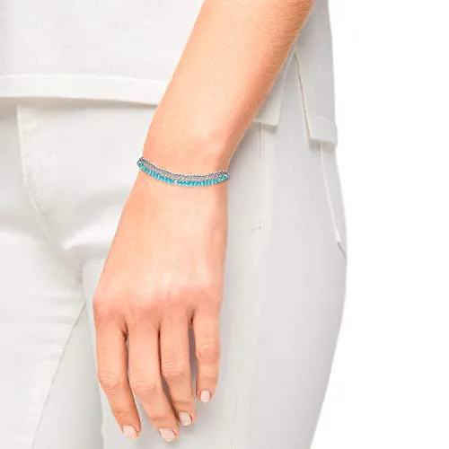 s.Oliver 2031479 bracelet femme perle bleue 16+4 cm