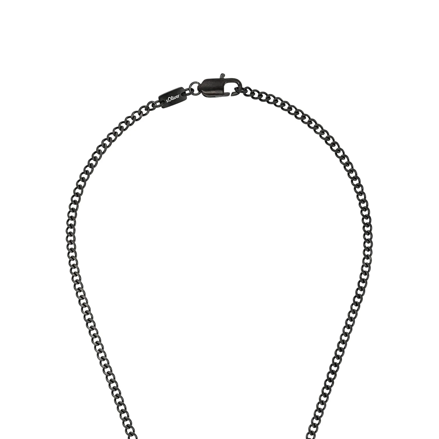 s.Oliver collier homme croix pendentif acier