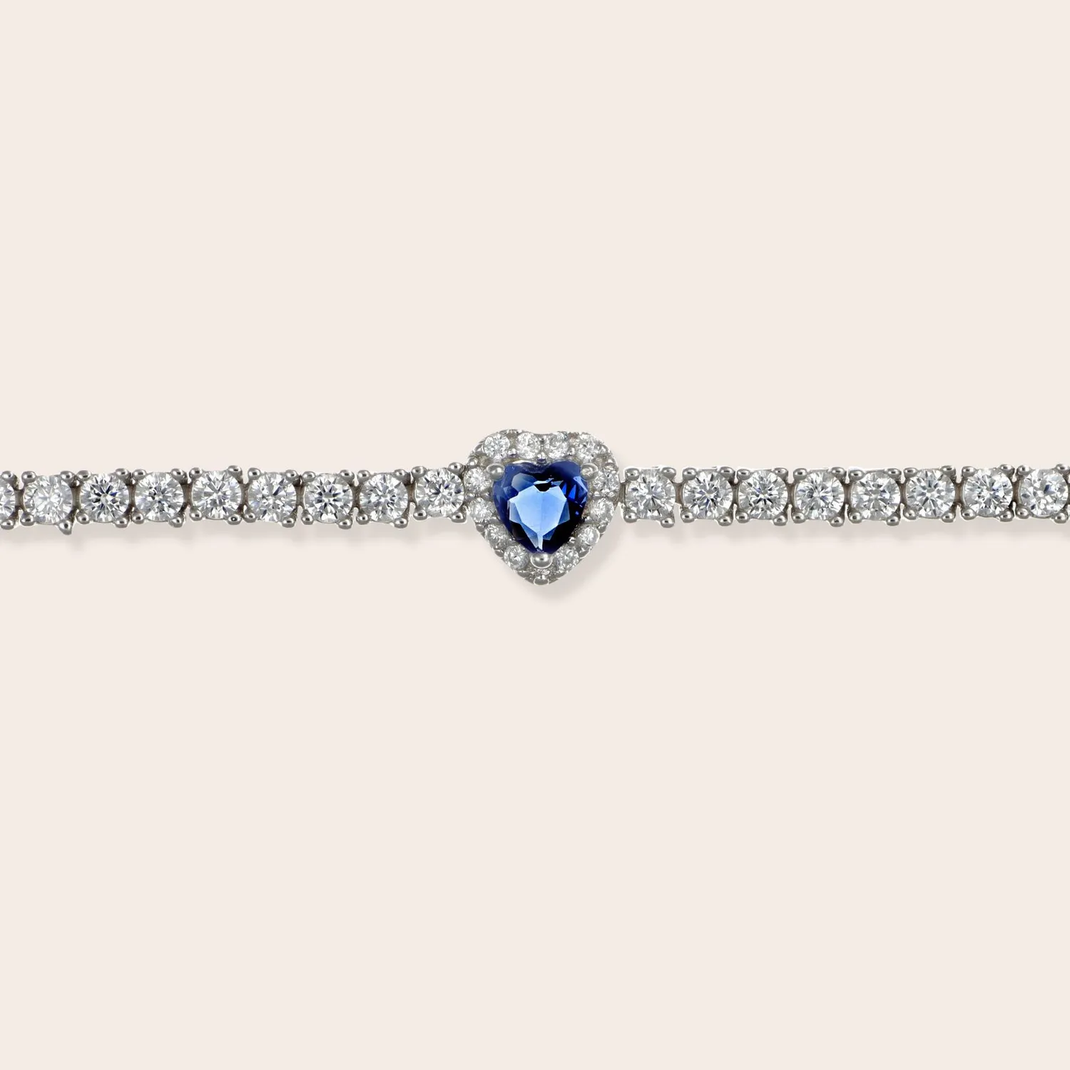 Ultima Edizione Tennis bracelet coeur couleur