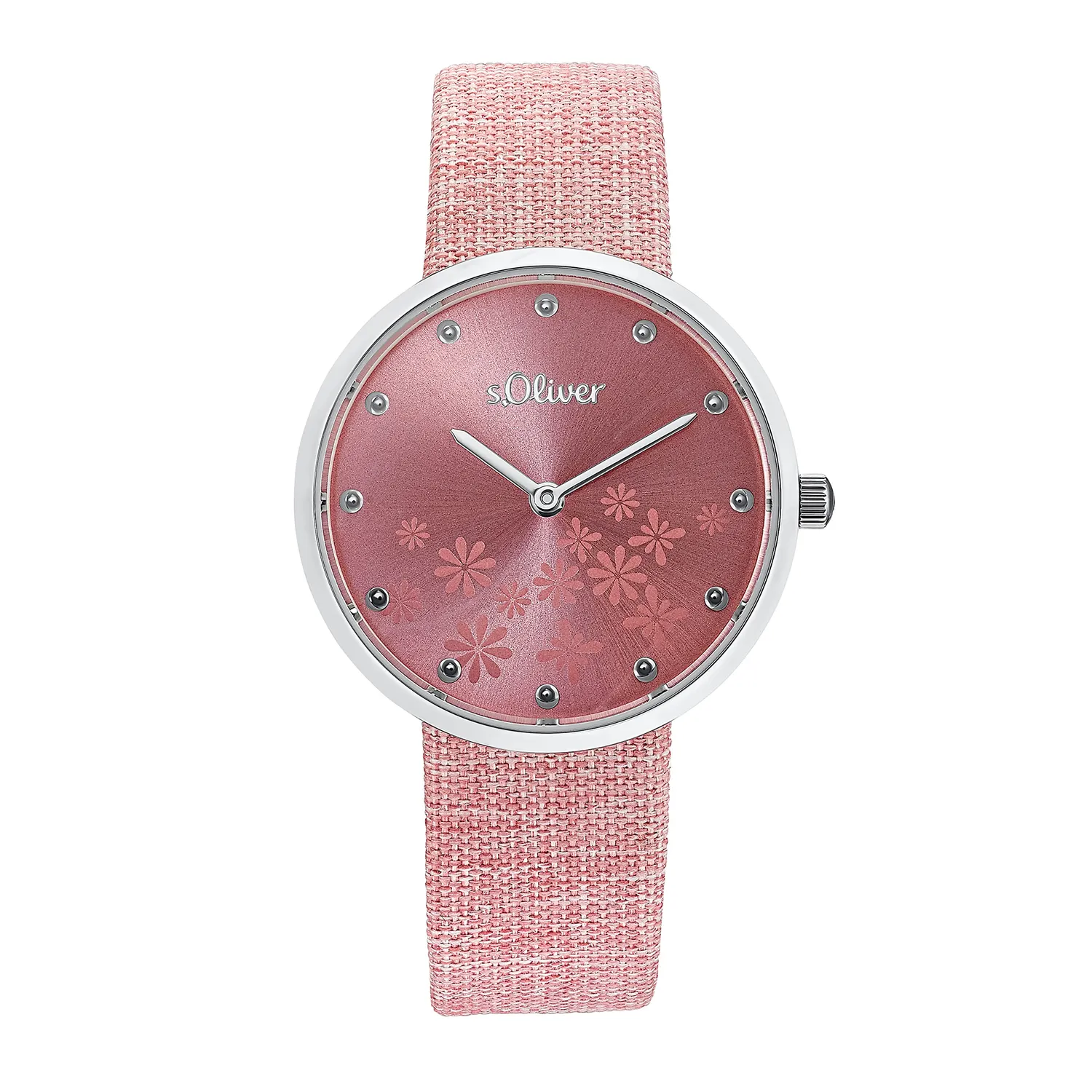 s.Oliver montre femme textile abricot quartz étanche