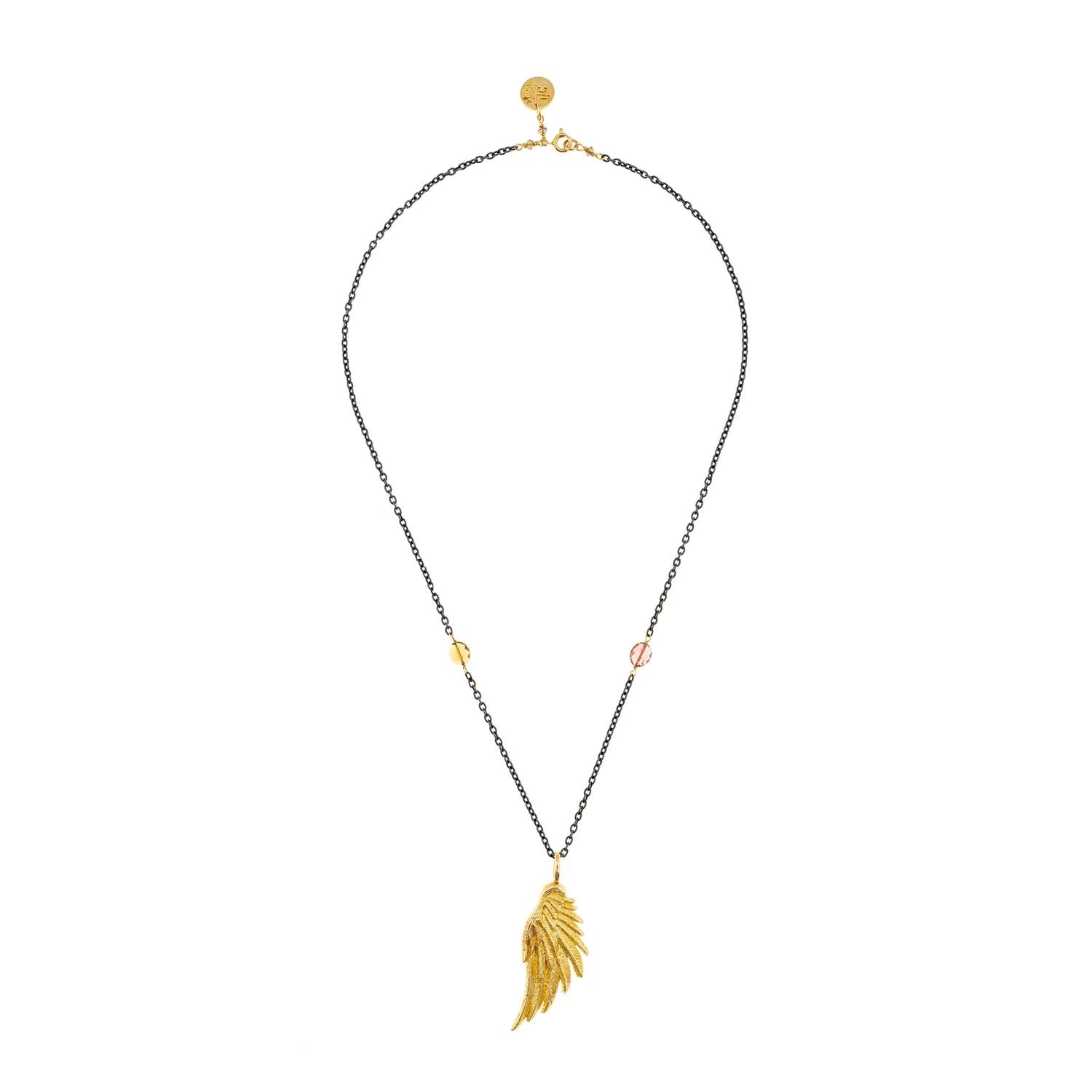Lorella Tamberi Canal Artemis collier aile tourmalines 52 cm