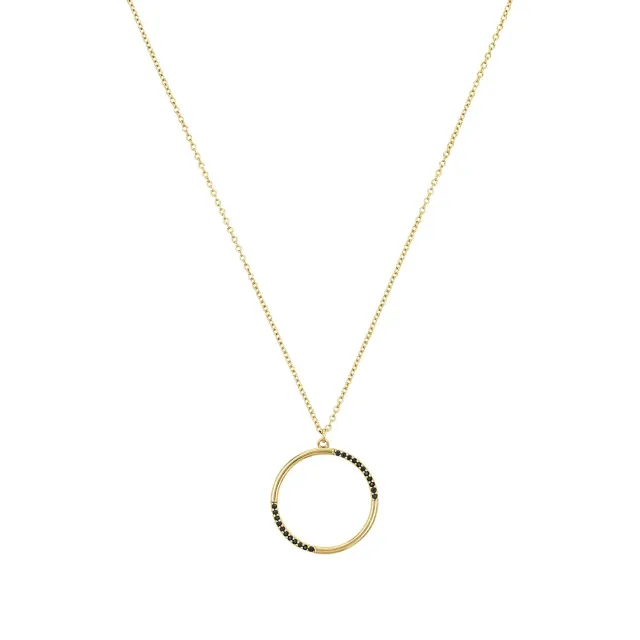 s.Oliver bague femme argent 925 zircon noir
