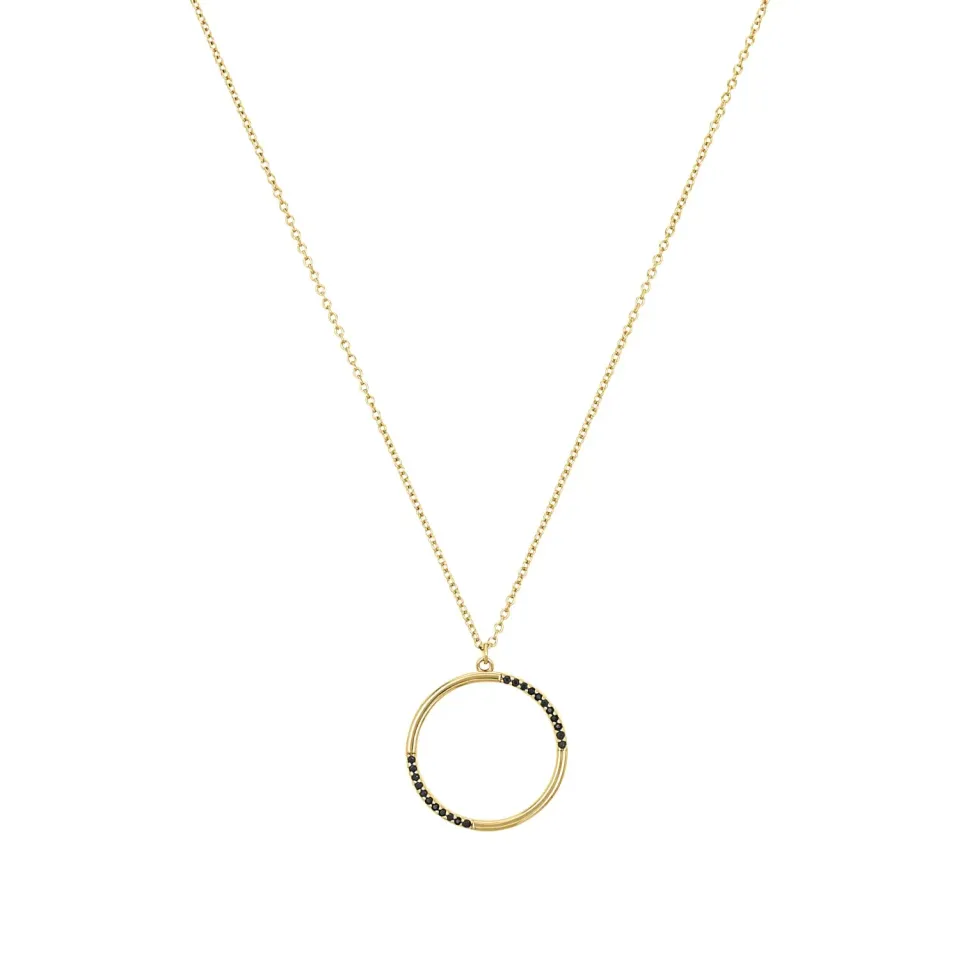 s.Oliver bague femme argent 925 zircon noir