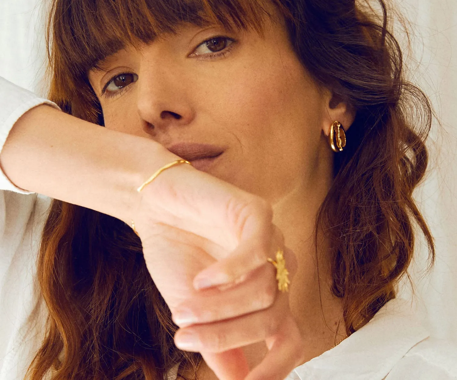 Elise Tsikis Rhea boucles d'oreilles coquillage archive