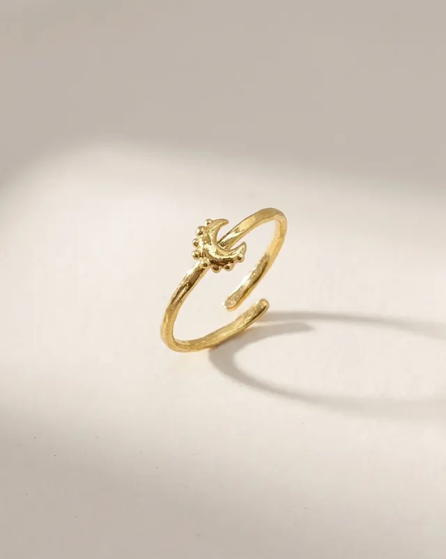 Elise Tsikis Celeste bague dorée femme ajustable