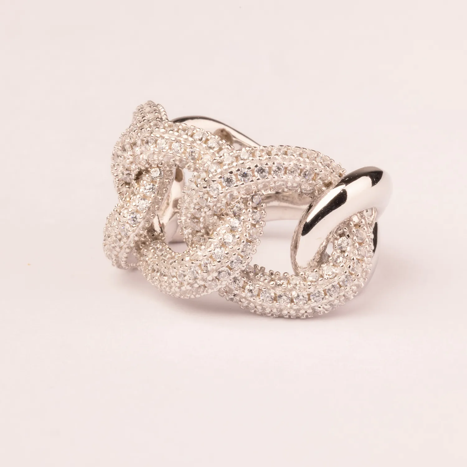 Ultima Edizione Groumette Rigida bague jonc pavé