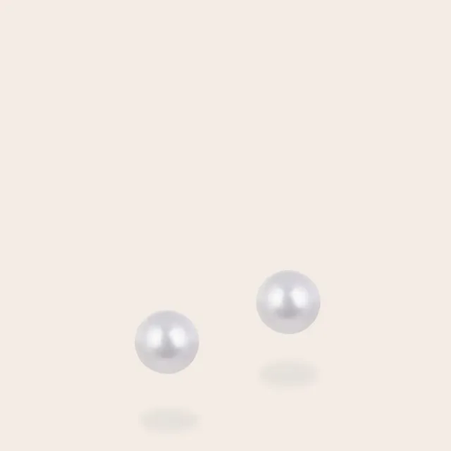 Ultima Edizione Perla Semplice 8 mm boucles d’oreilles perle blanche