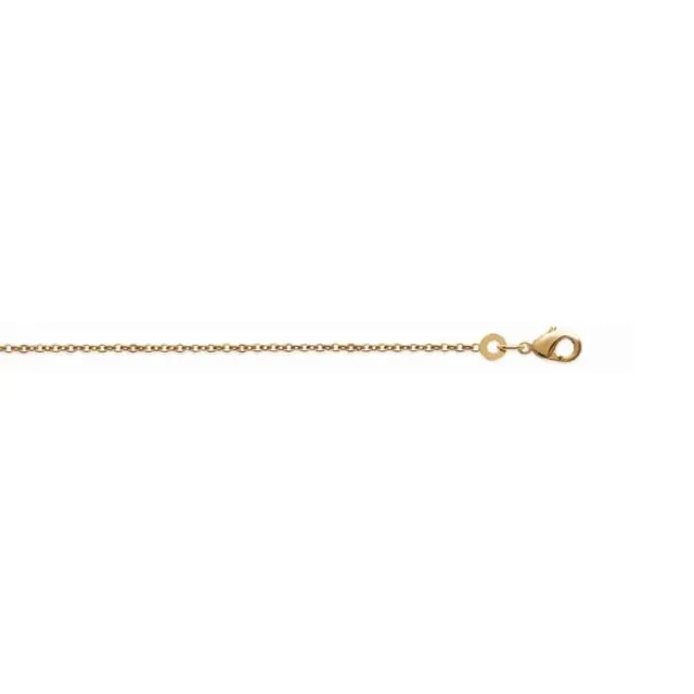 Oriana France chaîne forçat diamantée plaqué or 1,45 mm