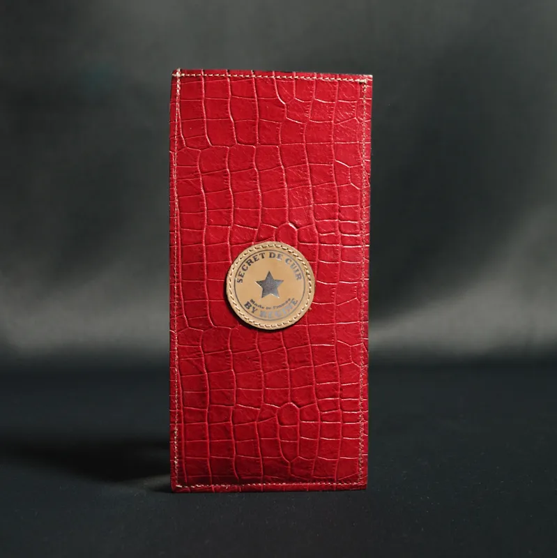 Secret de Cuir étrier leo GM étui cuir léopard