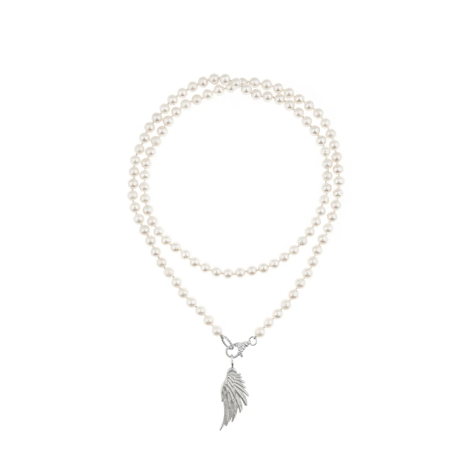 Lorella Tamberi Canal Artemis collier perles double rang aile