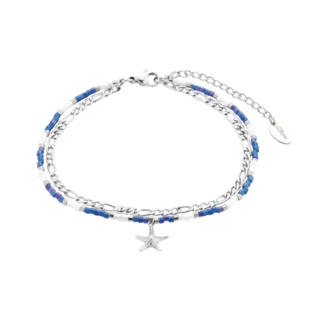 s.Oliver Bracelet Cheville Étoile Argent 22+5 cm Été