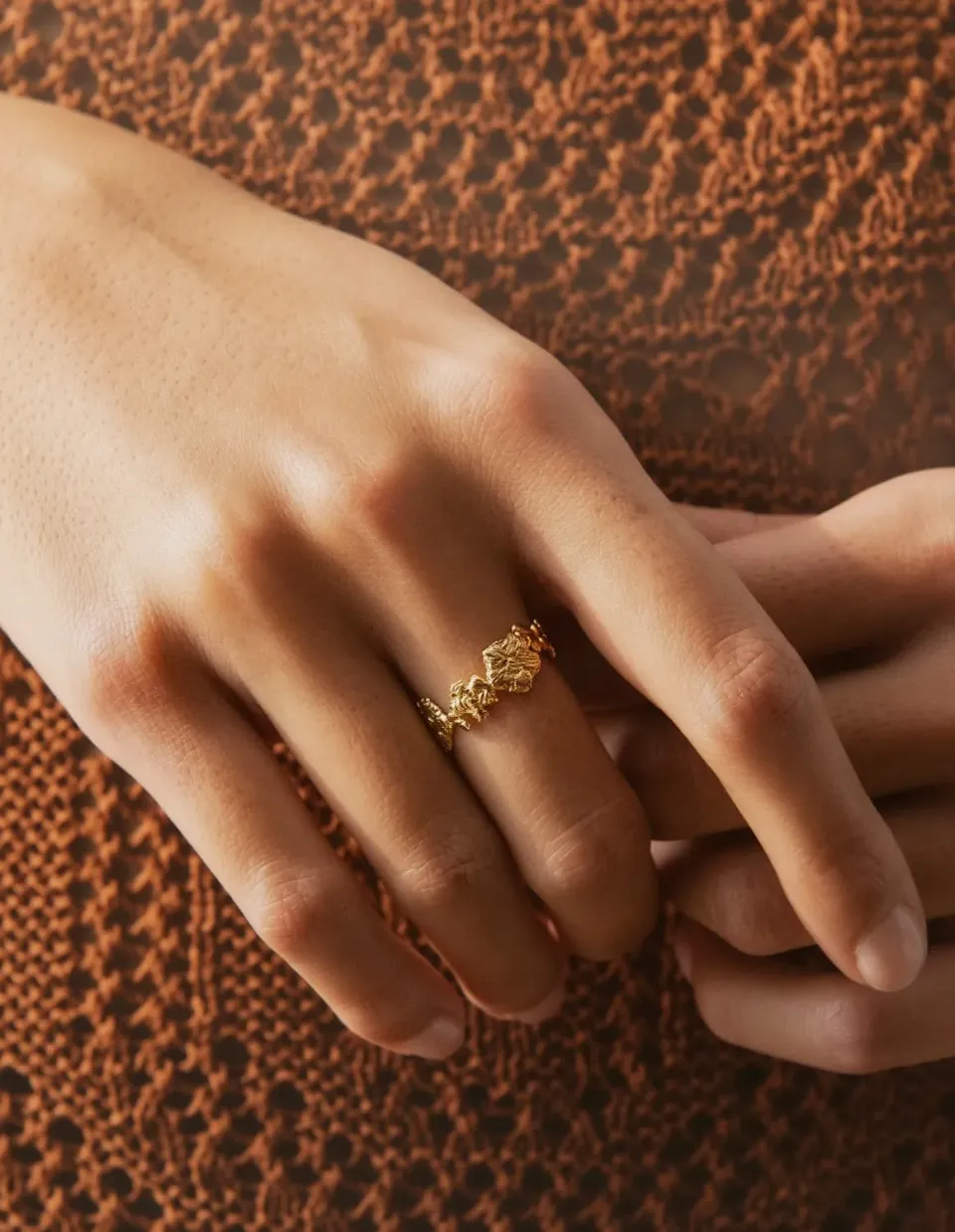 Elise Tsikis Primevère bague or jaune 52 fleur