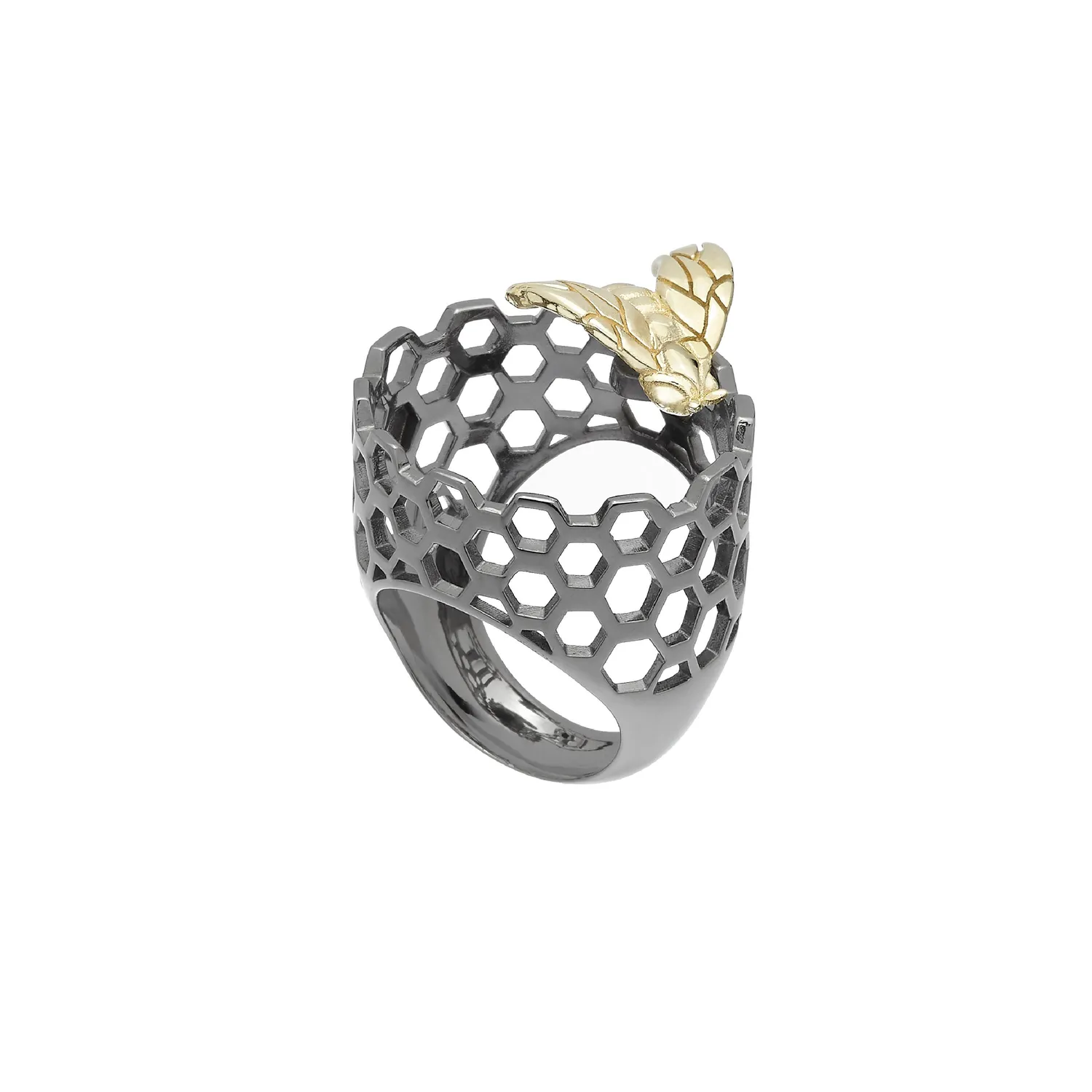 Lorella Tamberi Canal Bee Queen ruche bague abeille or