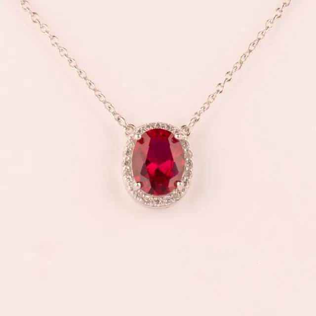 ULTIMA EDIZIONE centrale ovale couleur collier pendentif doré