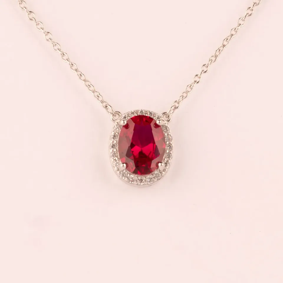 ULTIMA EDIZIONE centrale ovale couleur collier pendentif doré